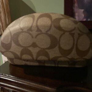 Coach Brown Patterned Sunglass case